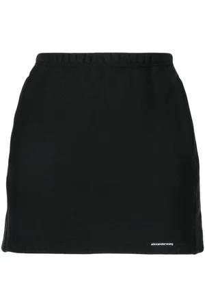 Alexander Wang Falda corta con aplique del logo
