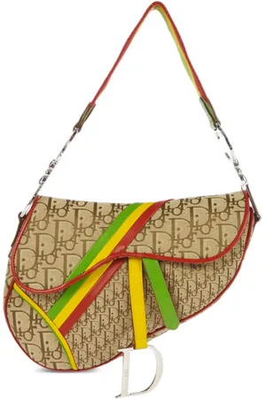 Dior Bolsa de hombro Rasta Oblique Saddle 2004