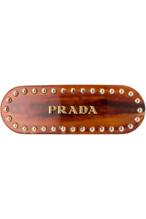 Prada Clip para el cabello con letras del logo