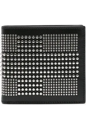 Alexander McQueen Cartera plegable texturizada