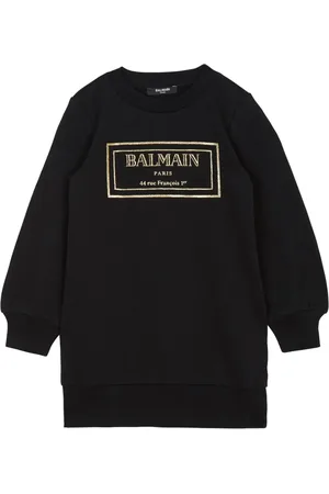 Balmain Vestido con logo estampado