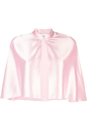 Atu Body Couture Capa de satén con cuello alzado