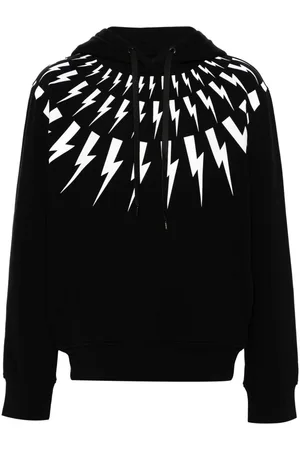 Neil Barrett Hoodie con motivo Thunderbolt