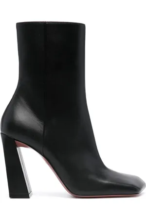 Amina Muaddi Botines Marine con tacón de 100mm