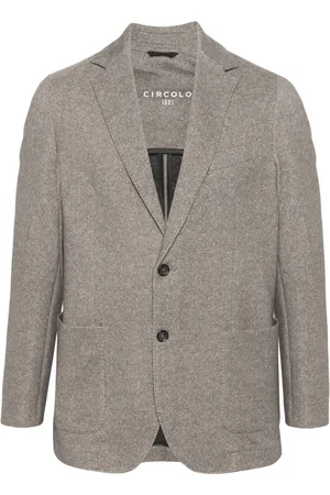 Circolo Blazer con botones y motivo de espiga