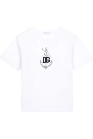 Dolce & Gabbana Playera DG con anclas estampadas