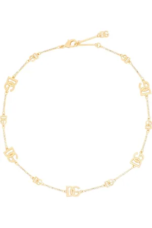 Dolce & Gabbana Collar pulido con placa del logo