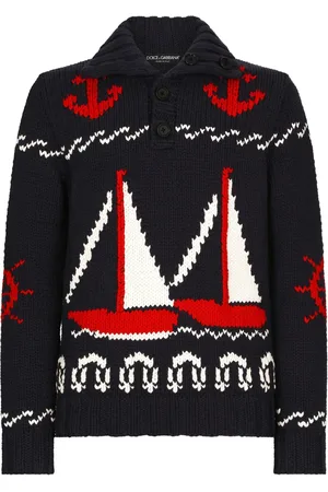 Dolce & Gabbana Suéter tejido con motivo en intarsia