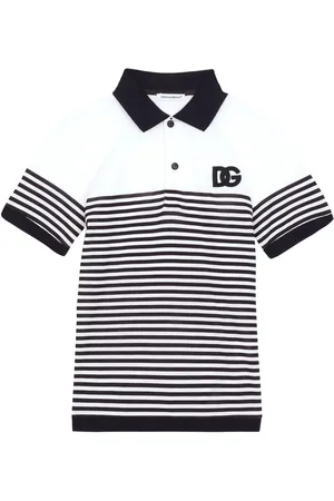 Dolce & Gabbana Playera tipo polo con rayas estampadas