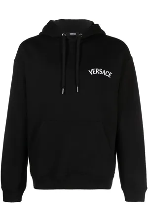 VERSACE Hoodie con logo bordado
