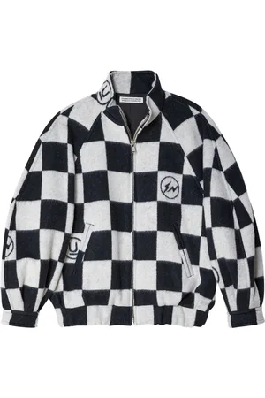 UNDERCOVER Chamarra con estampado de cuadros estilo ajedrez