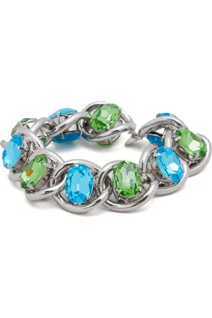 Marni Pulsera de cadena con detalles de cristal