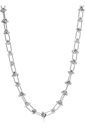 Nialaya Collar de cadena con detalle de nudo