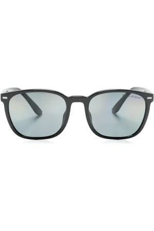 Ralph Lauren Lentes de sol con armazón cuadrada y logo grabado