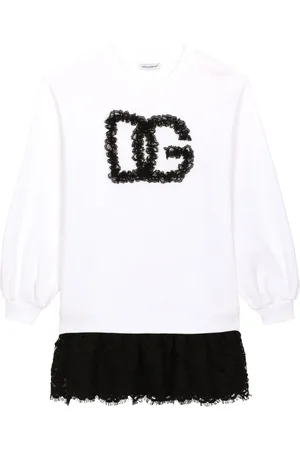 Dolce & Gabbana Vestido corto con panel de encaje