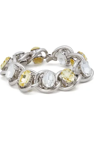 Marni Pulsera de cadena con detalles de cristal