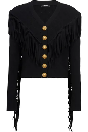 Balmain Cárdigan 5-Button con flecos