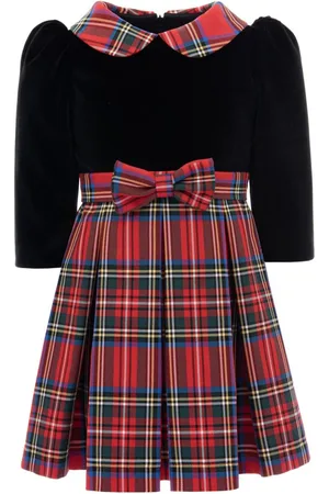 Tulleen Vestido con motivo de cuadros y detalle de moño