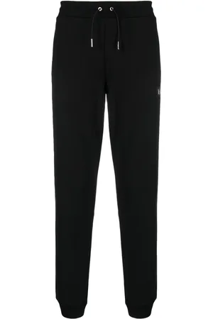 EA7 Pants con parche del logo y cordones en la pretina