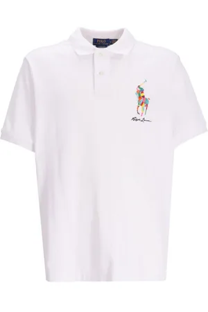 Ralph Lauren Playera tipo polo con logo bordado