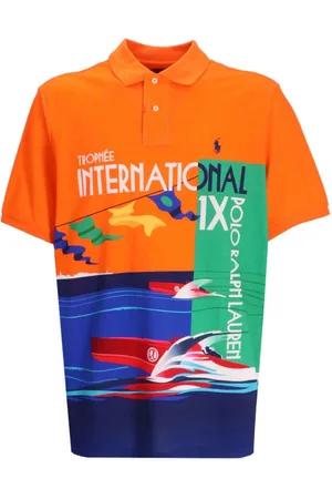 Ralph Lauren Playera tipo polo con estampado gráfico