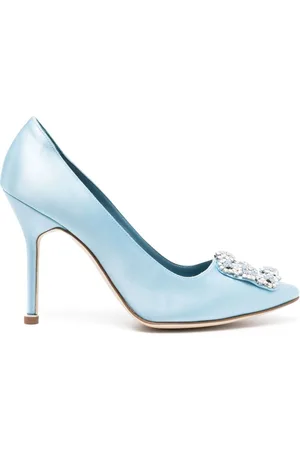 Manolo Blahnik Zapatillas Hangisi con satén de 105mm