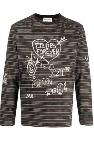 Etudes Playera con rayas estampadas