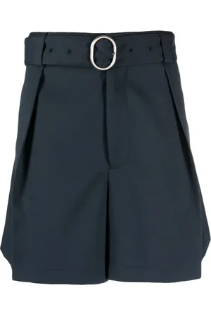 Jil Sander Shorts anchos con cinturón