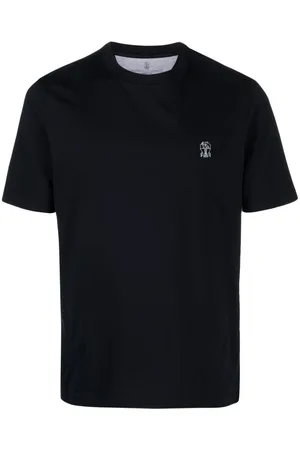 Brunello Cucinelli Playera con logo estampado