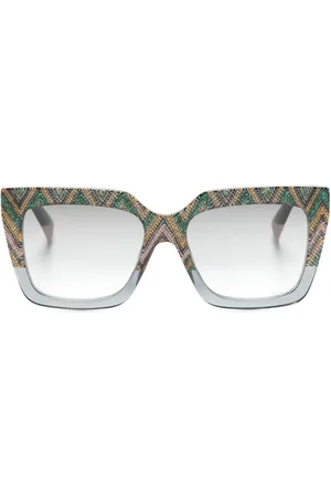 Missoni Lentes de sol con armazón rectangular