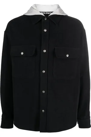 Palm Angels Sobrecamisa con monograma estampado