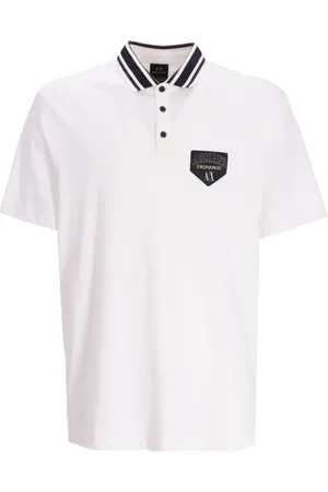 Armani Exchange Playera tipo polo con aplique del logo