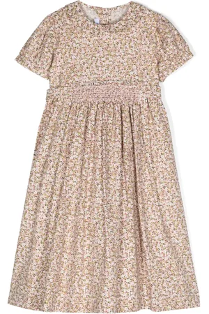 SIOLA Vestido con cinturón y motivo floral en jacquard