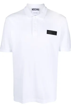 Moschino Playera tipo polo con parche del logo