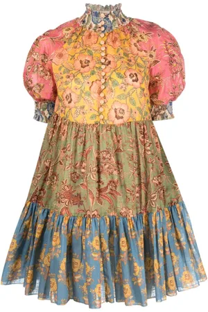 ZIMMERMANN Vestido corto June Lantern con estampado floral