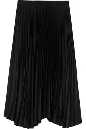 Jil Sander Falda midi con pinza y cintura alta