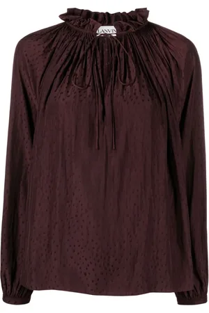 Lanvin Blusa con volantes