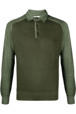 Etro Playera tipo polo tejida con logo bordado