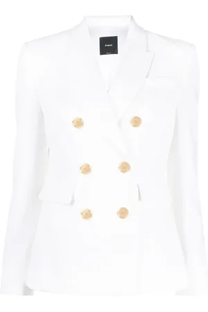 Pinko Blazer con doble botonadura y solapas de pico