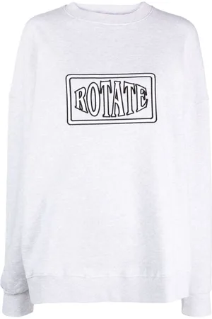 ROTATE Sudadera con hombros caídos y logo bordado
