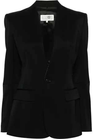 Maison Margiela Blazer con botones y costuras en contraste