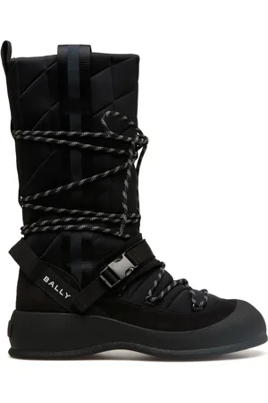 Bally Botas de media pierna con paneles y logo estampado