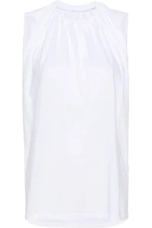 Maison Margiela Top con detalle fruncido
