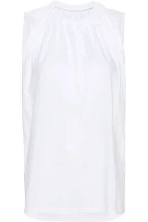 Maison Margiela Top con detalle fruncido