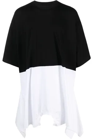 Maison Margiela Vestido midi con diseño color block