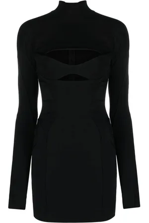 MUGLER Vestido corto con paneles