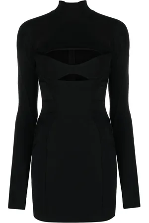 MUGLER Vestido corto con paneles