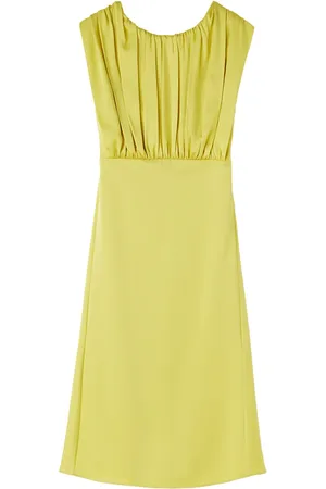 Jil Sander Vestido midi fruncido sin mangas