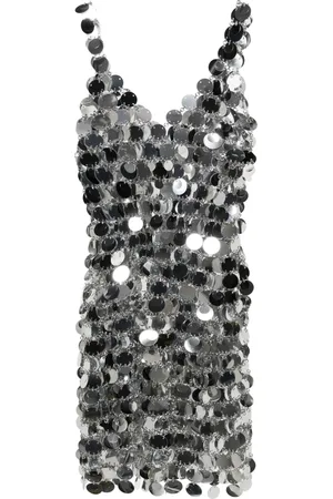 Paco rabanne Vestido corto sin mangas con detalle de anillo