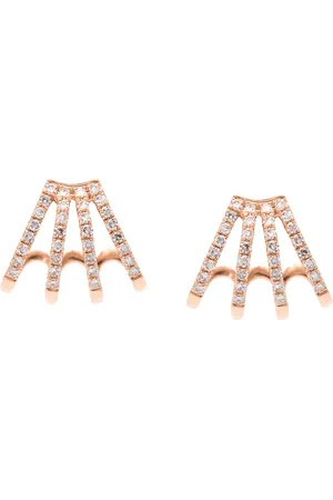 EF Collection Multi Huggie diamond earrings